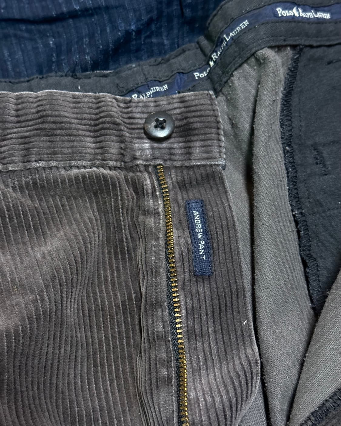 90‘s 폴로 랄프로렌 투턱 코듀로이 앤드류 팬츠 34 [초코] 상품이미지3