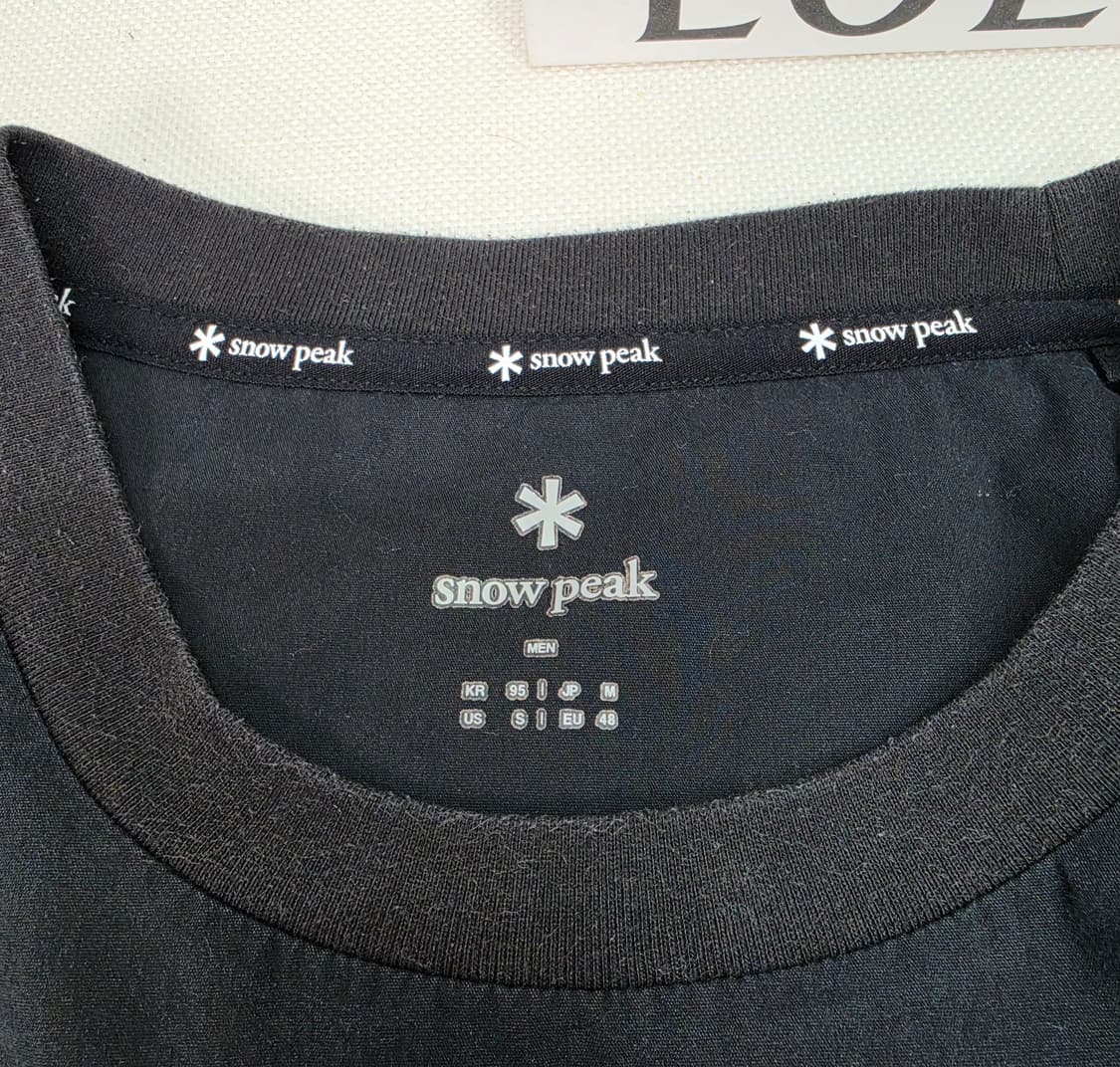 스노우피크 반팔 티셔츠 블랙 95사이즈 상품이미지4