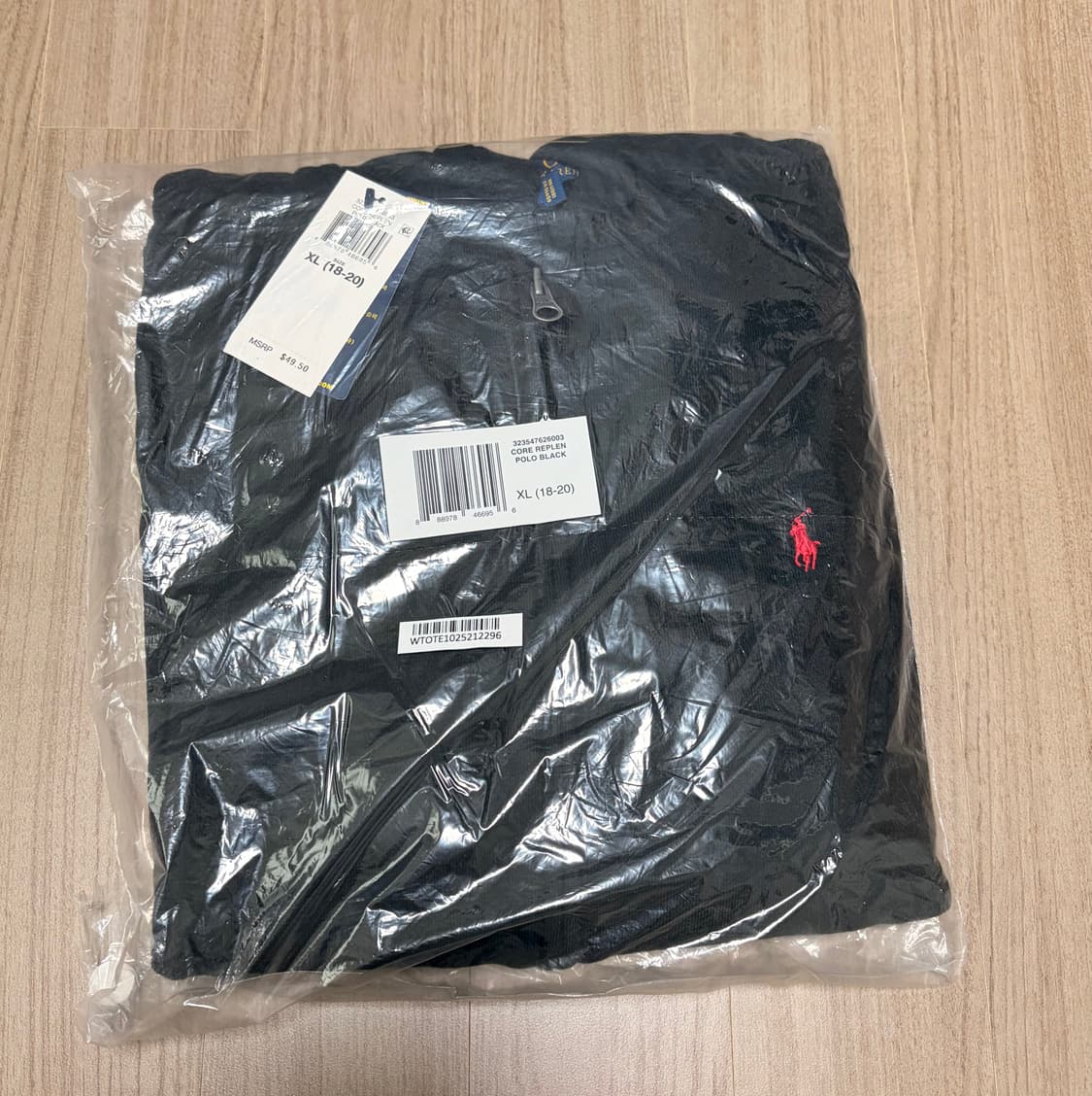 폴로 보이즈 후드집업 블랙  상품이미지2