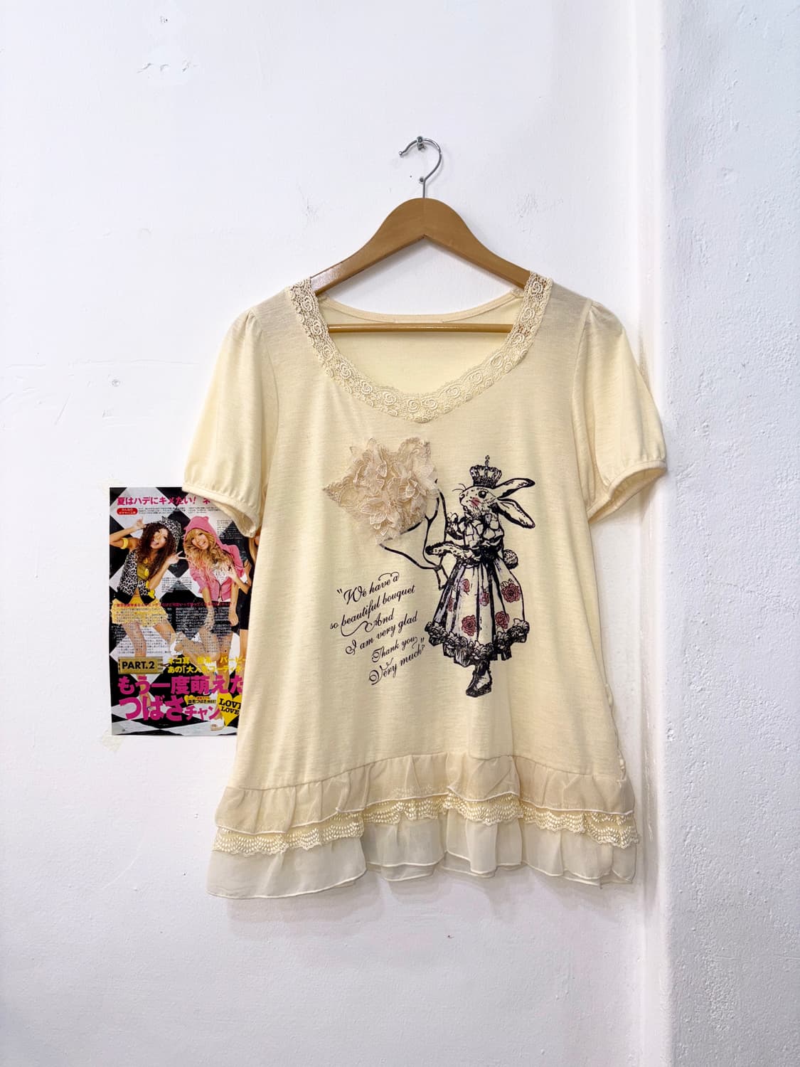 엑시즈팜 레이스 빈티지 티셔츠 상품이미지1