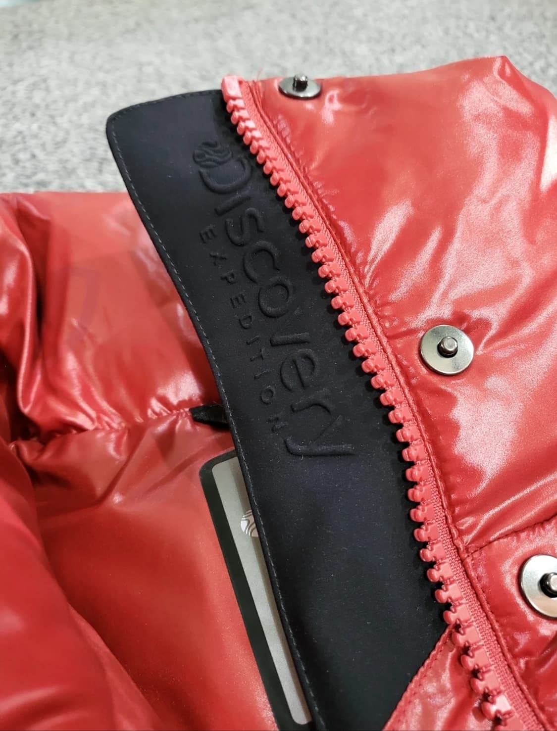 디스커버리 다홍색(Coral) 롱 패딩 상품이미지6