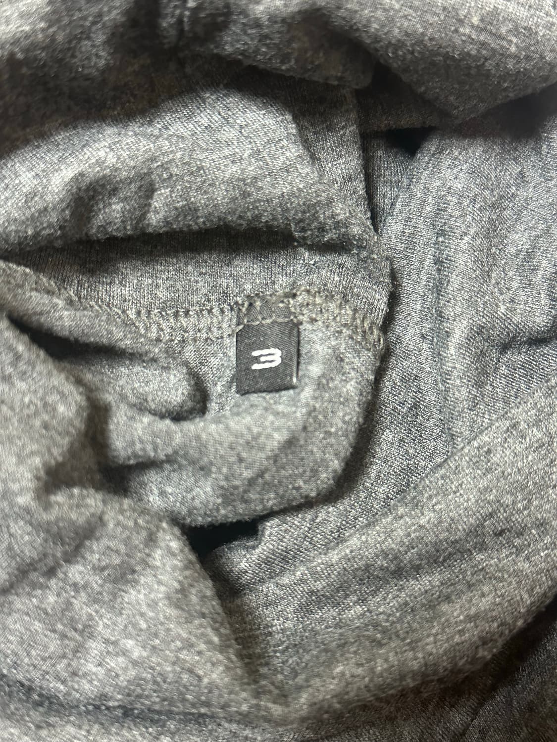 [3] 폴리테루 터틀넥 슬리브 차콜 상품이미지3