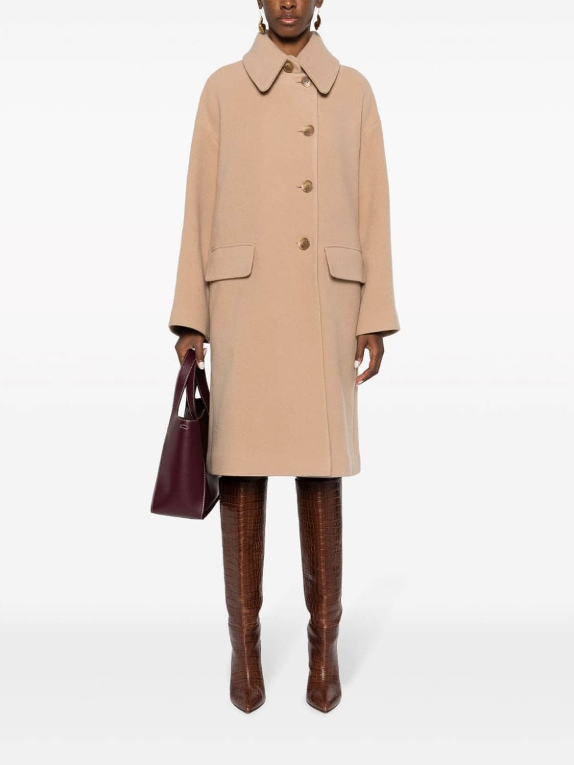 <1회 착용🖤> 엠포리오 아르마니 Emporio Armani 카멜 코트 상품이미지1