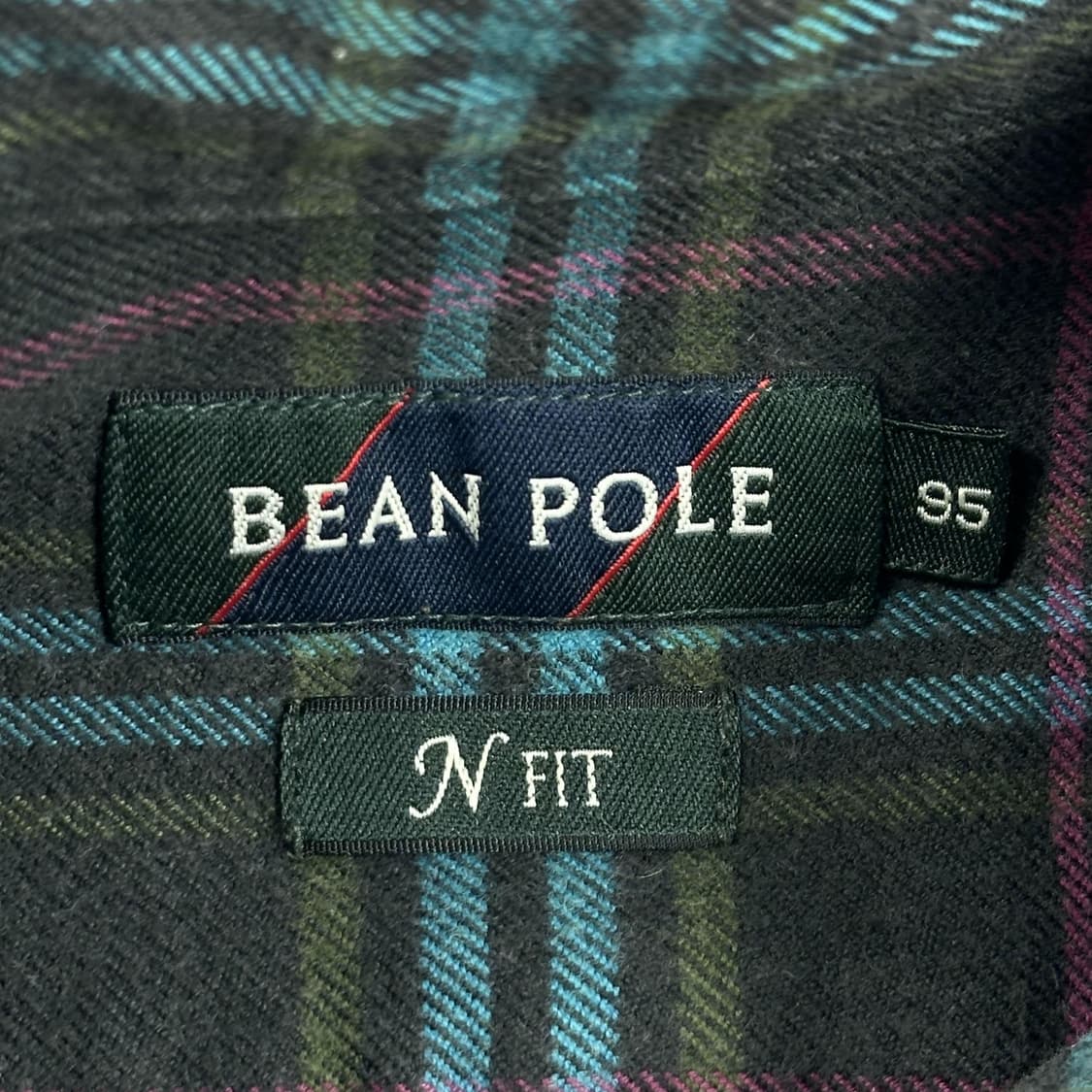 빈폴 클래식 시그니처 로고 울 체크셔츠 (M) 상품이미지5