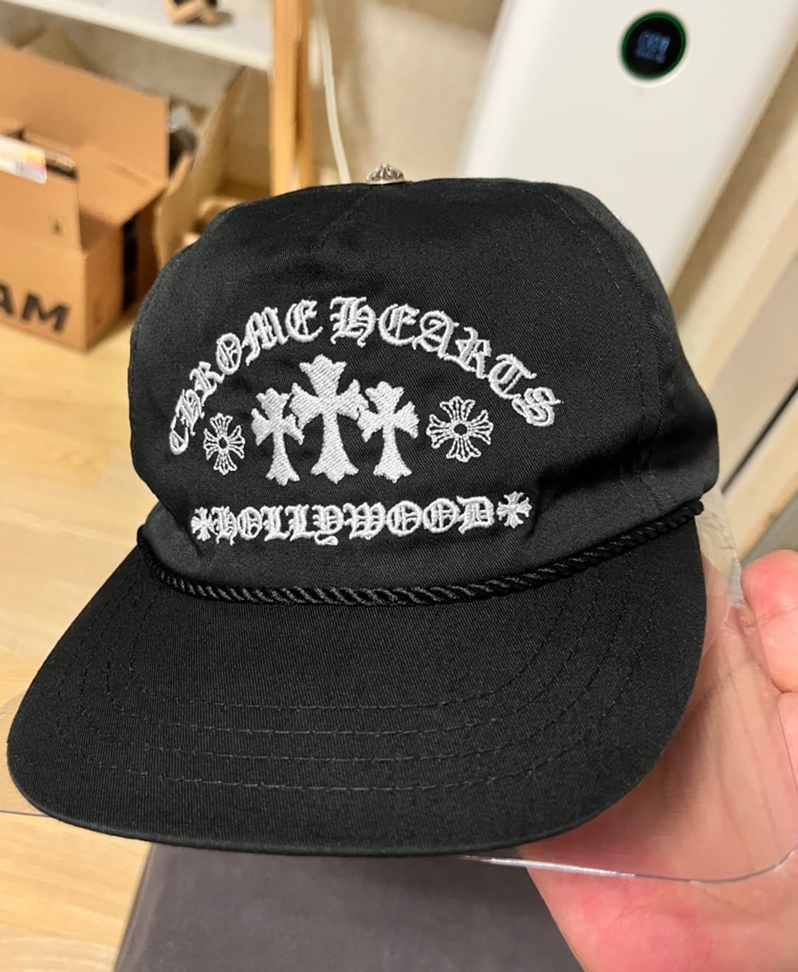 크롬하츠 가스스테이션 블랙 볼캡 상품이미지2