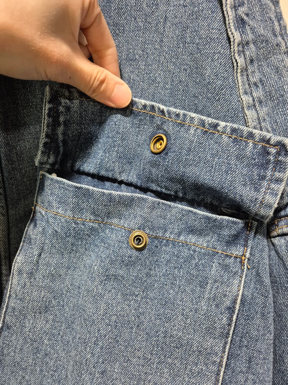 (세일)(새상품)아수라백작 디자인 데님 크롭 자켓 상품이미지6