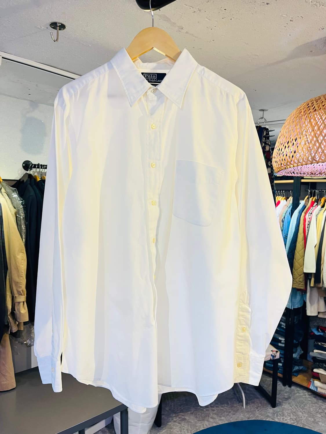 폴로 랄프로렌 화이트 드레스 셔츠 상품이미지1