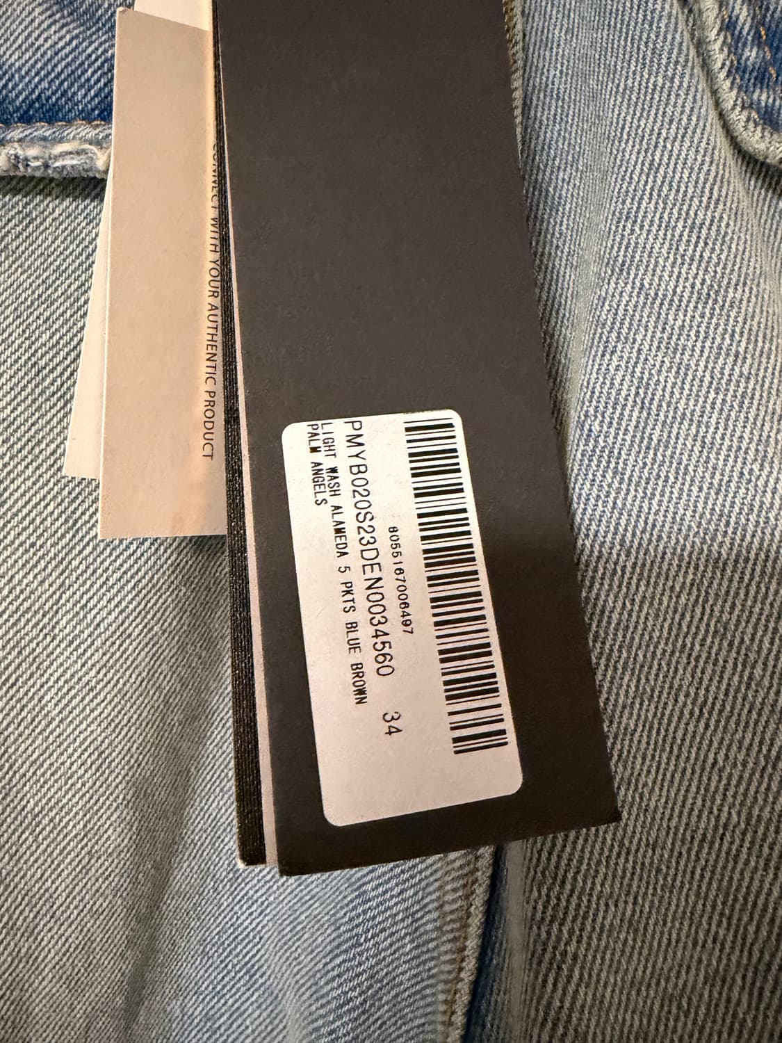 [34] Palm angels Alameda 데님 진 새상품 상품이미지3