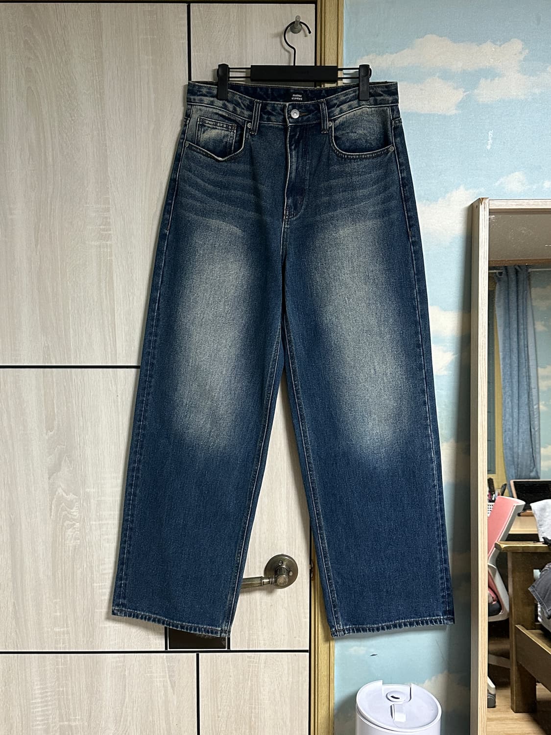 (31) 빅 브러쉬 엑스트라 와이드 데님 팬츠 [러스티 블루] 상품이미지2