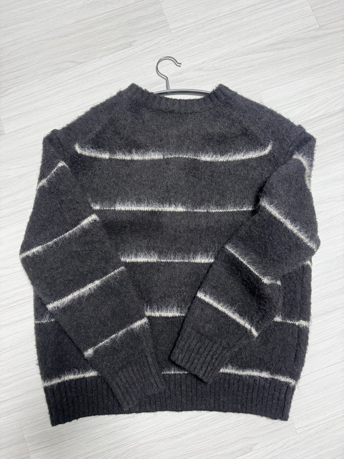 벨리에 브러쉬드 탐 가디건 그레이 상품이미지3