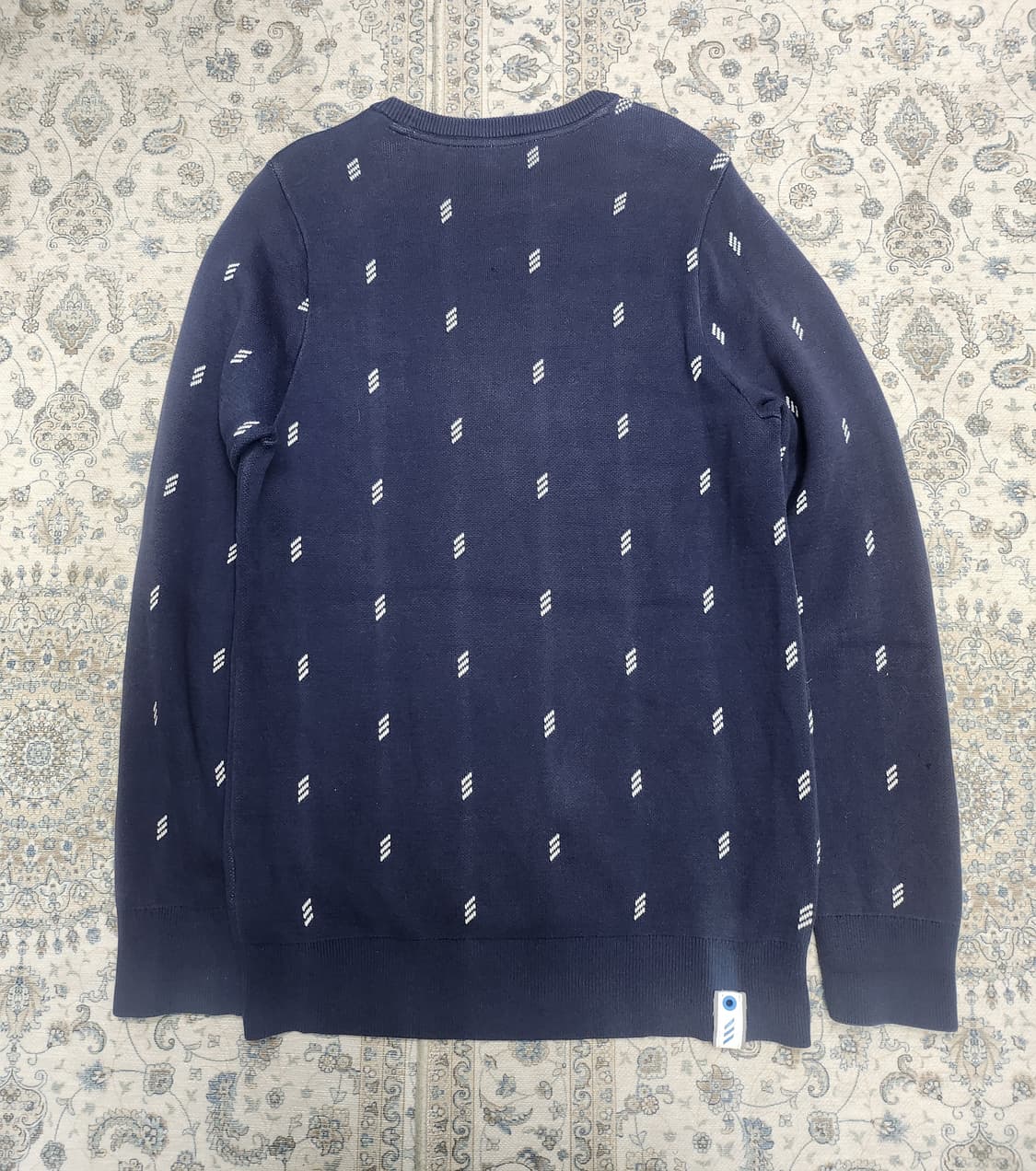 아디다스 아디크로스 패턴 네이비 니트 M 상품이미지2