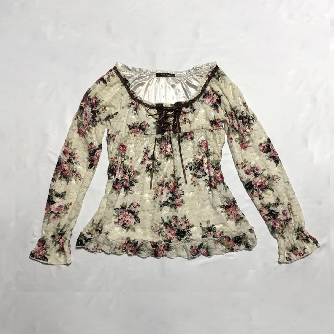 꽃무늬 레이스 블라우스  플로랄 상품이미지1