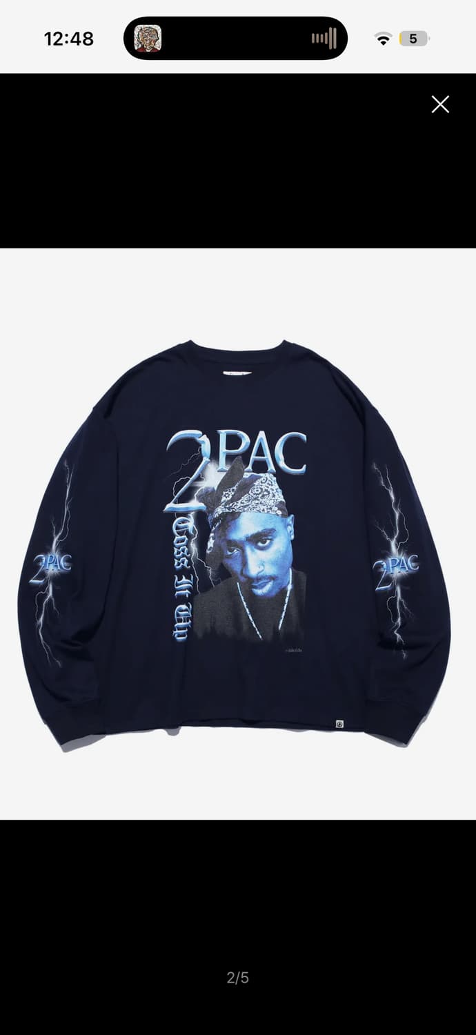 PHYPS® X 2PAC TOSS IT UP LS NAVY 상품이미지1