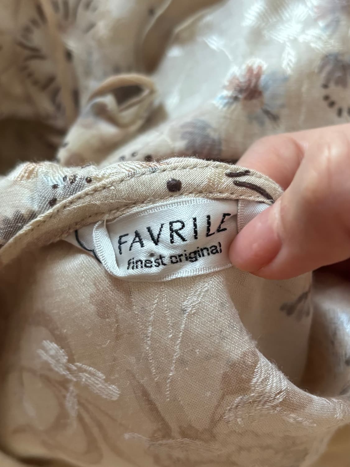 [Favrile] 일본 빈티지 러플 리본 유럽풍 블라우스 상품이미지6