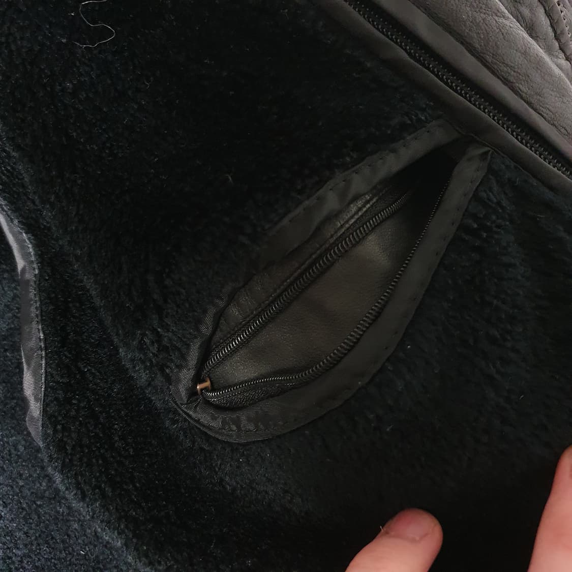 빈티지 양가죽 봄버 자켓 상품이미지7