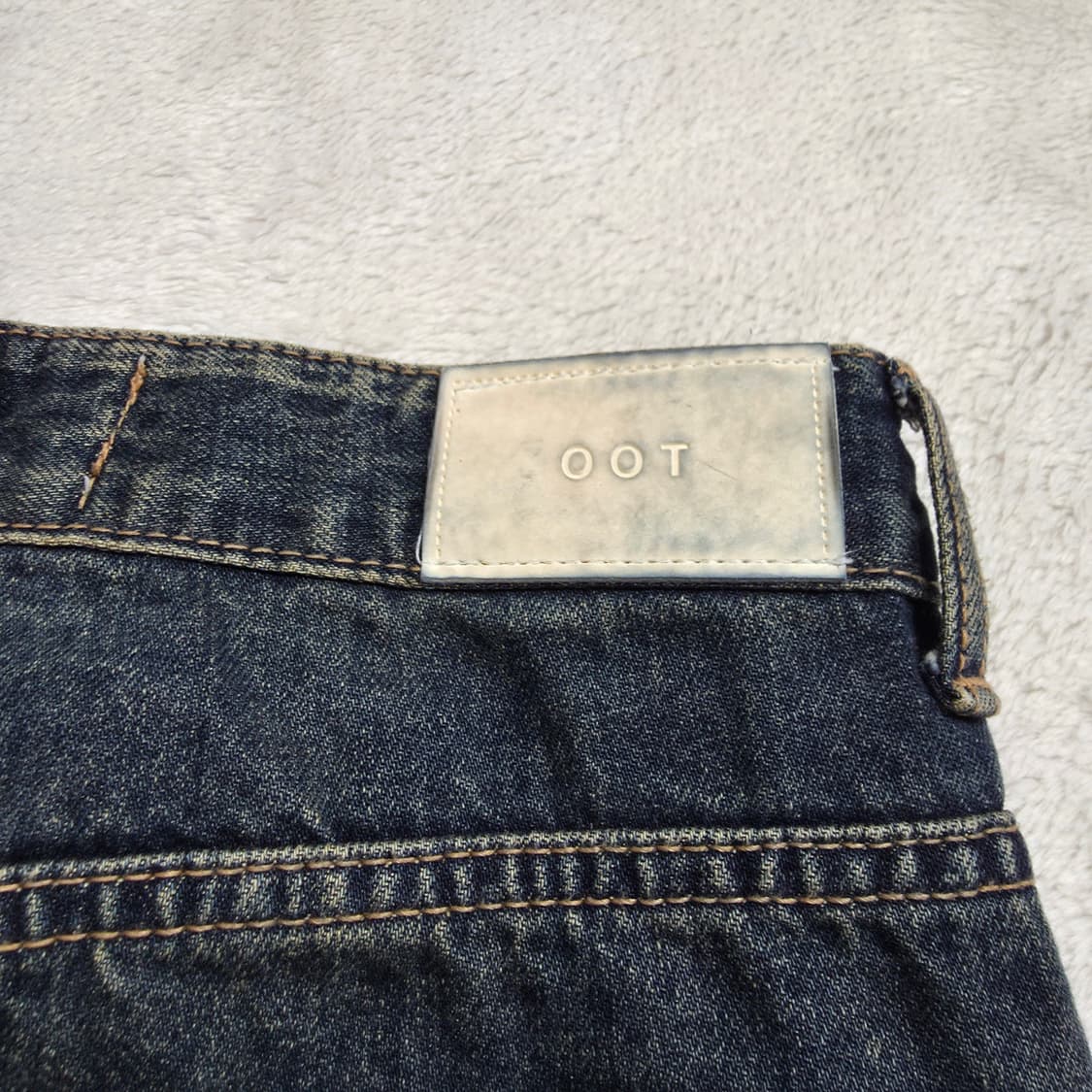 (S)여성 OOTJ 워시드 와이드 데님 팬츠 상품이미지4