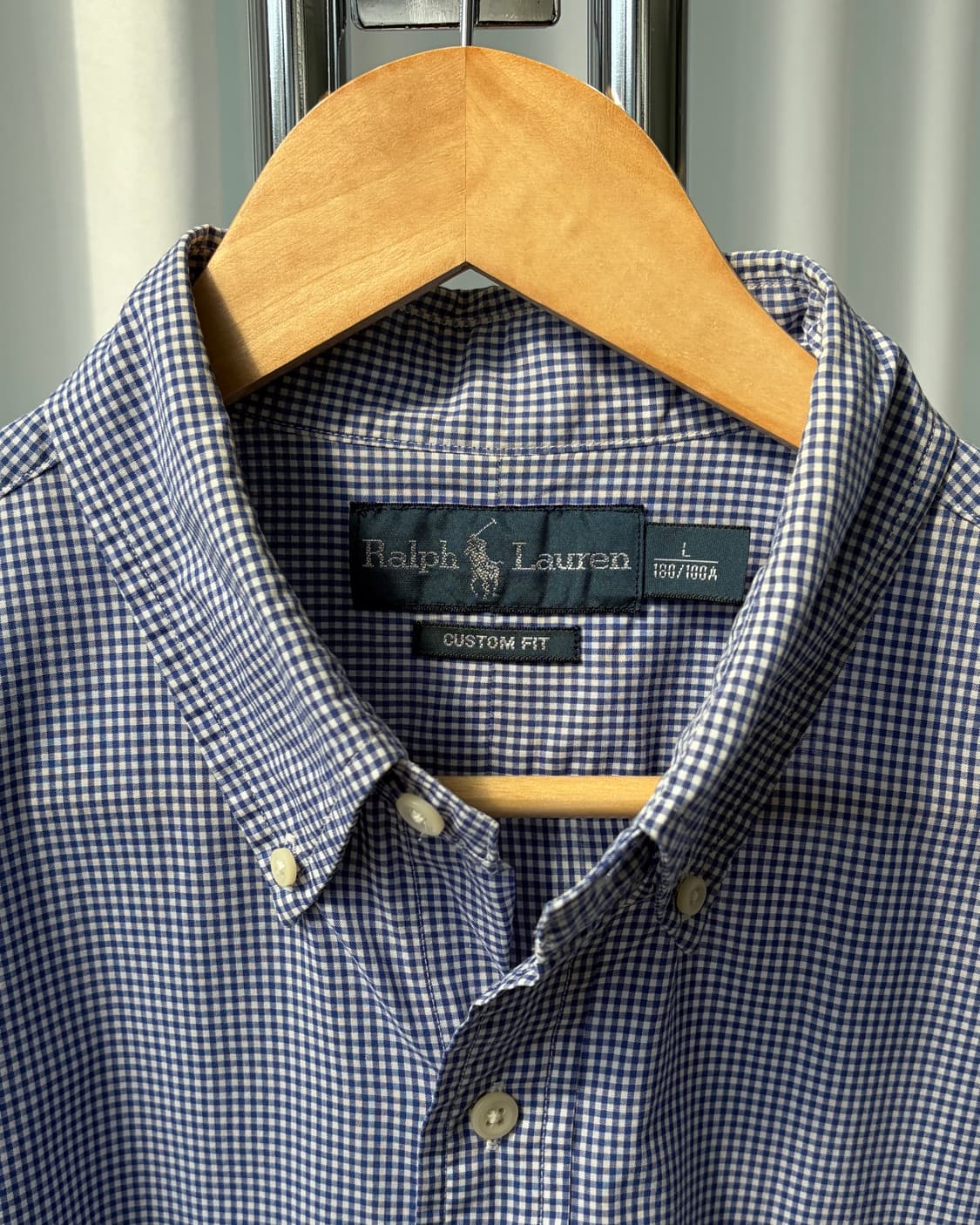 [L]폴로 랄프로렌 포플린 플레이드 반팔 셔츠 상품이미지8