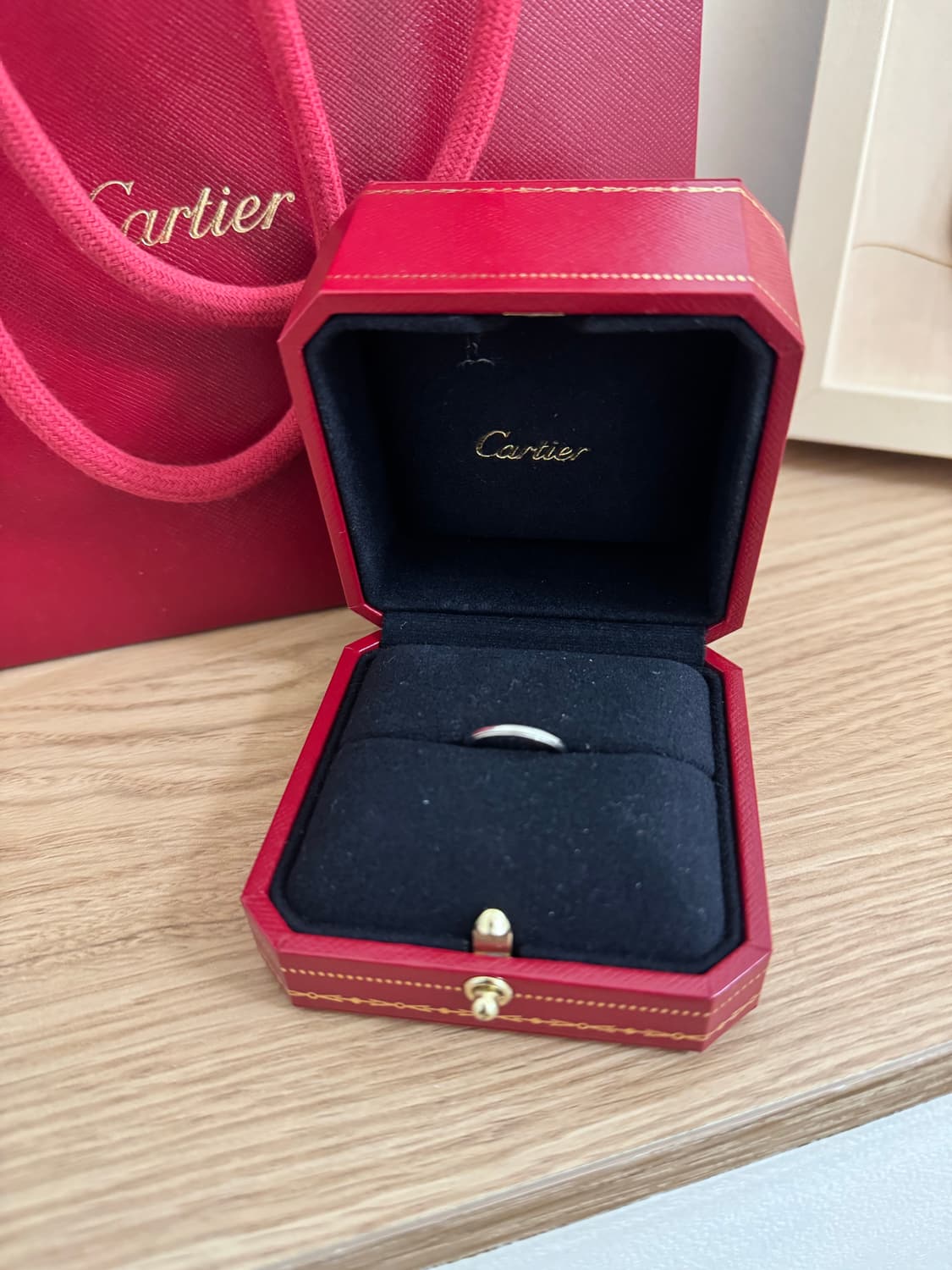 까르띠에 다무르 웨딩밴드 플래티늄 45호 상품이미지2