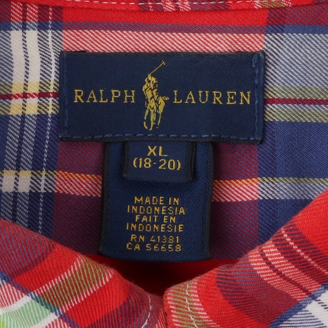 폴로 랄프로렌 레드 마드라스 체크 셔츠 상품이미지7