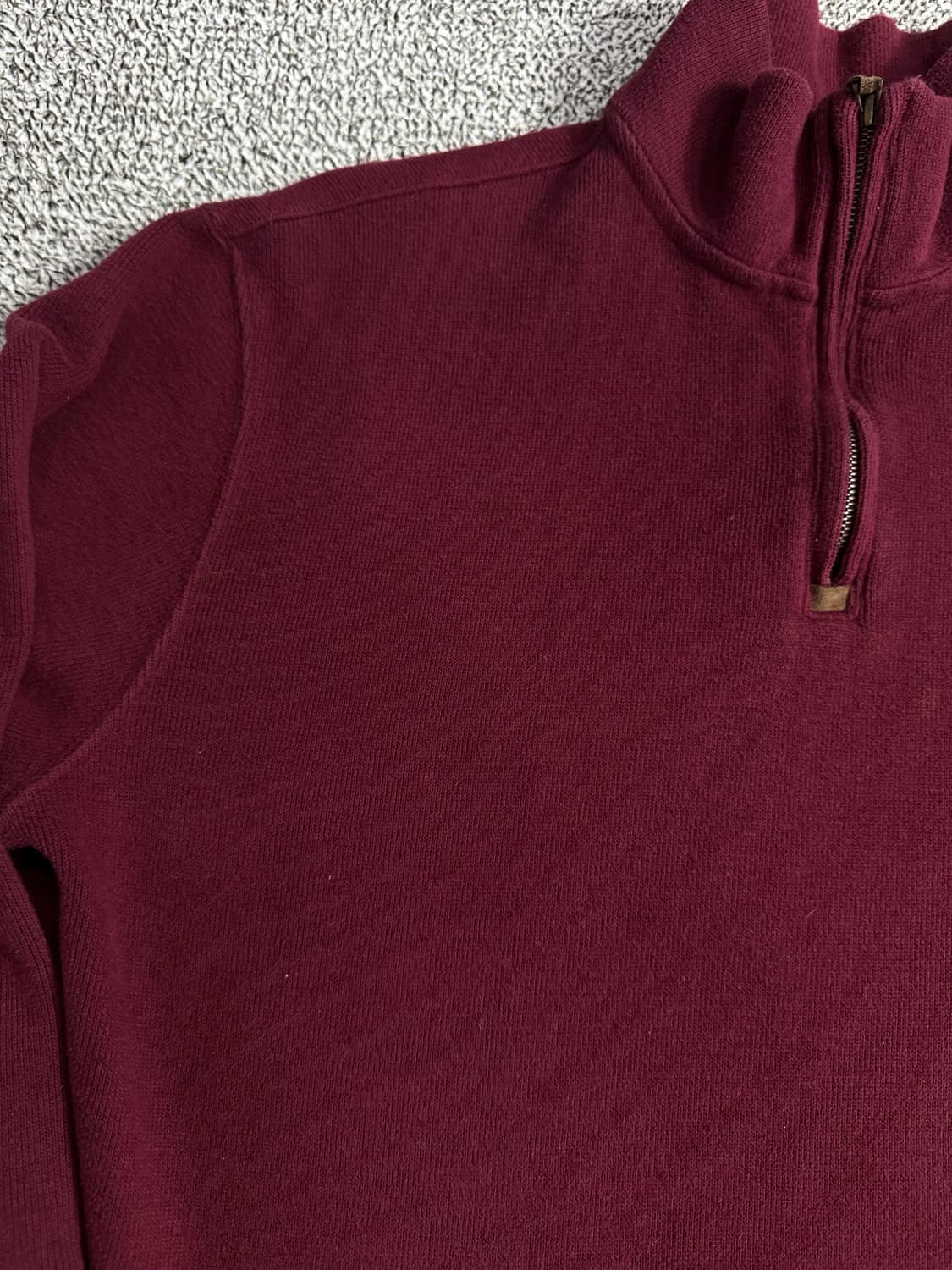 폴로 랄프로렌 버건디 하프집업 상품이미지2