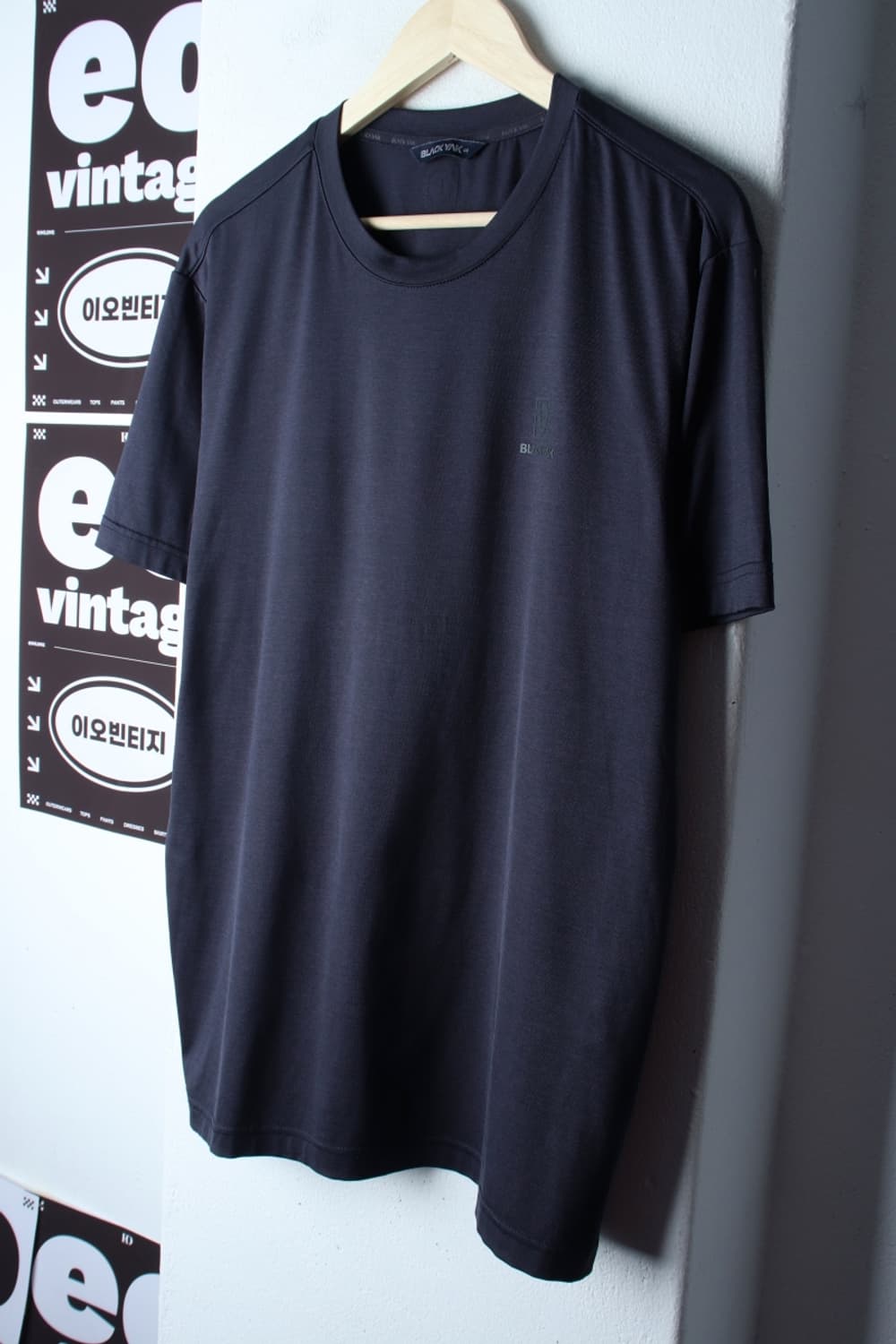 (XL-2XL) 블랙야크 반팔 티셔츠 오버핏 기능성 네이비-H33060 상품이미지1