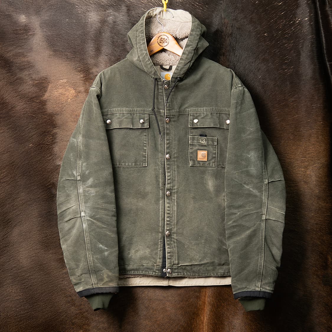 [113] 칼하트 J284 MOS 샌드스톤 쉐르파 라이닝 워크자켓  상품이미지1