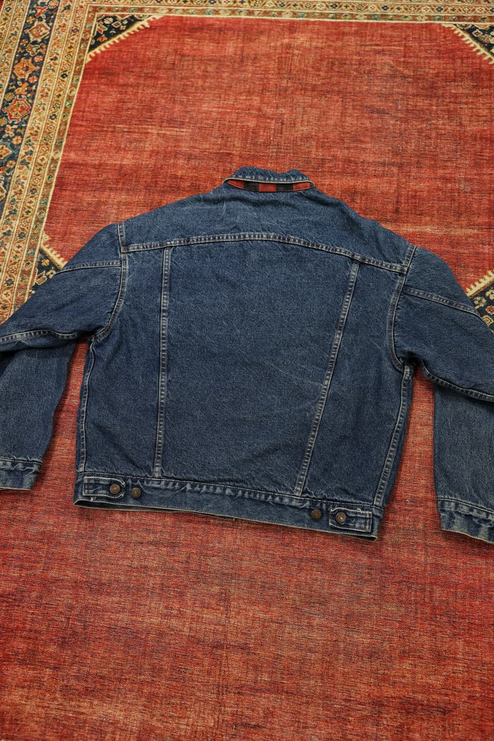 80s 빈티지 리바이스 체크 안감 트러커자켓 판매 상품이미지9