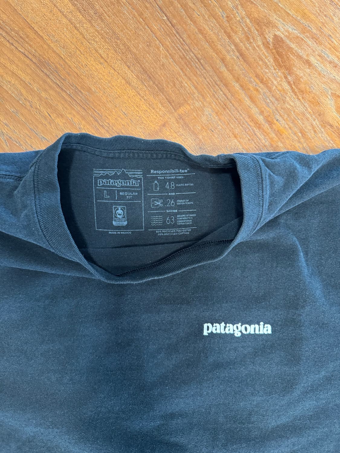 파타고니아 블랙 롱슬리브 티셔츠 L 상품이미지4