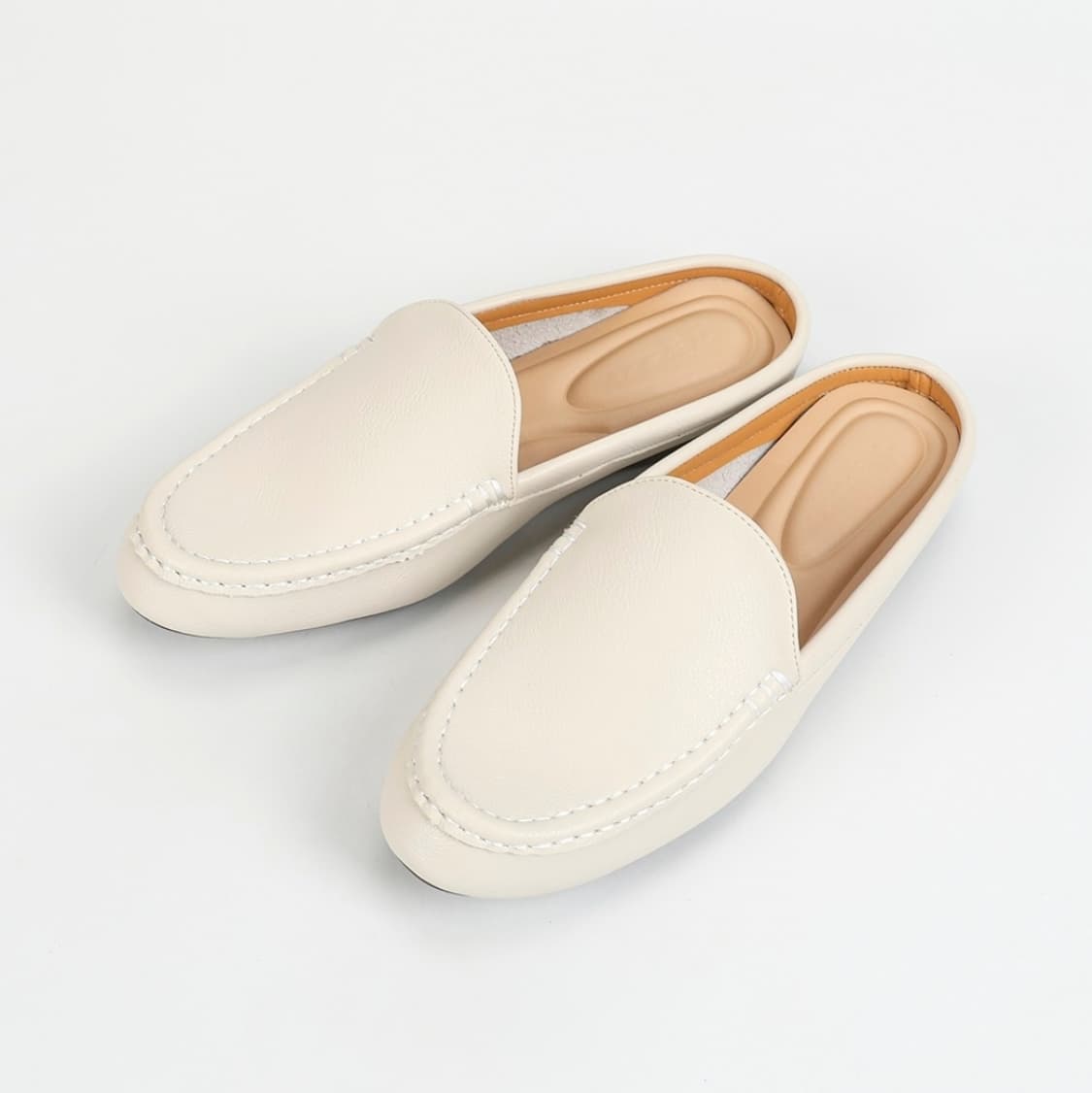 새상품)발편한 블로퍼 뮬슬리퍼 아이보리 245 임산부신발 상품이미지2