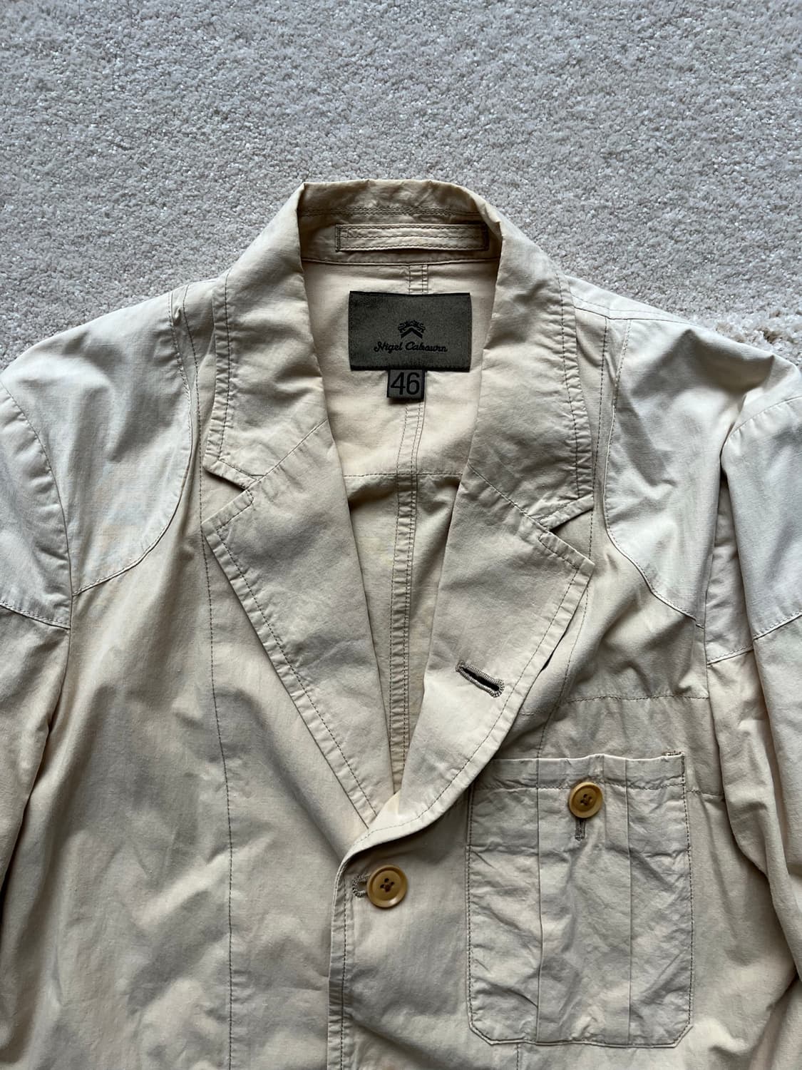 Nigel Cabourn 베이지 헌팅 자켓 (100-103) 상품이미지5