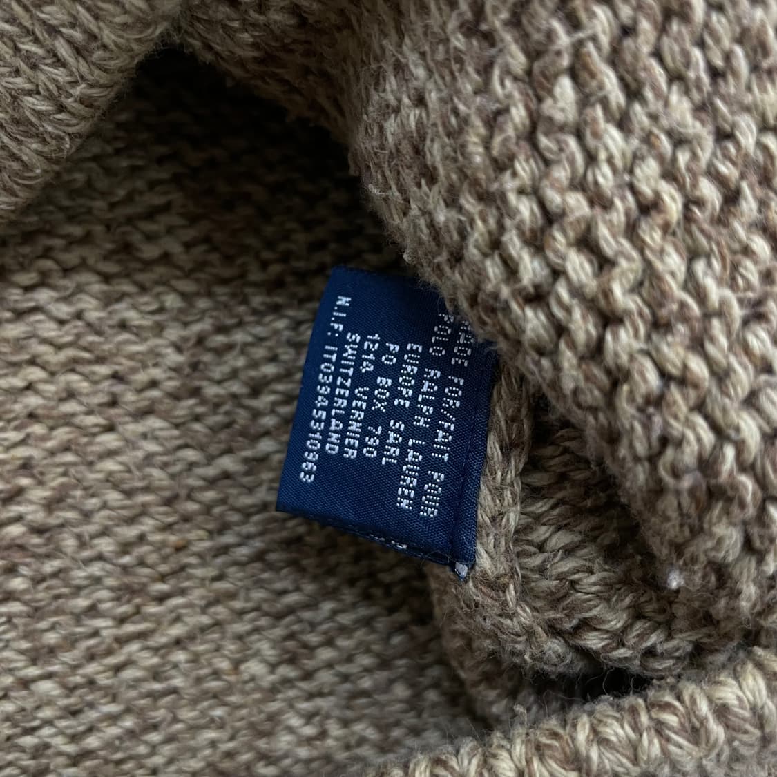 폴로 랄프로렌 숄 카라 가디건 니트 브라운 상품이미지5