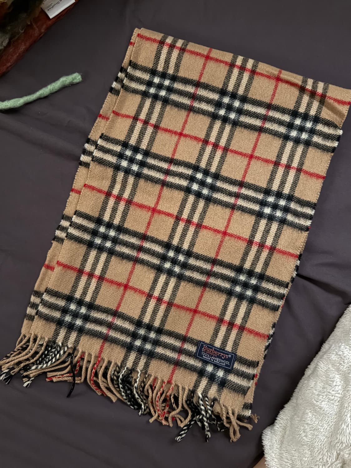 버버리 체크 램스울 머플러 상품이미지2