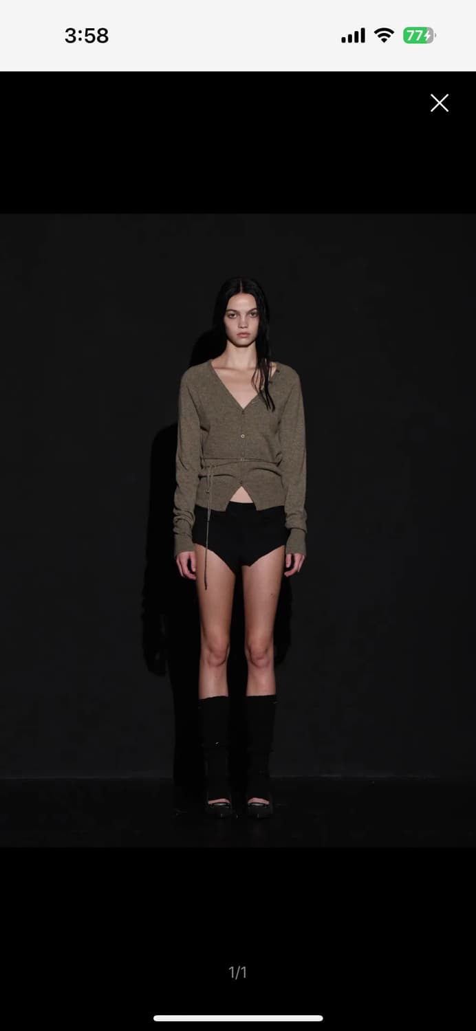 보헤미안서울 브이넥 니트 가디건 상품이미지1