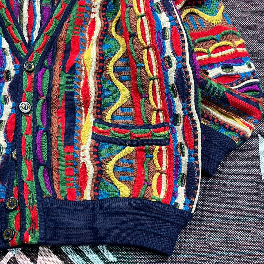 [Limnos] 림노스 빈티지 3D 케이블  울 니트가디건 상품이미지4