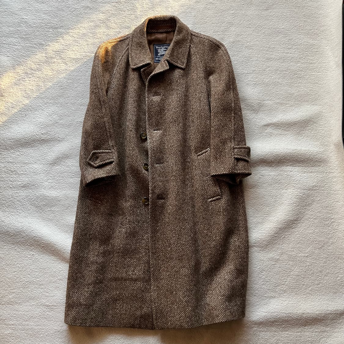 빈티지 버버리 셔틀랜드 트위드 발마칸 코트 상품이미지5