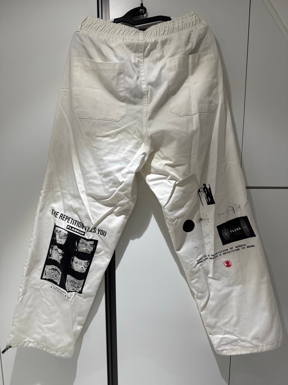 플레어업 Season Artwork Pants - Off White 상품이미지2