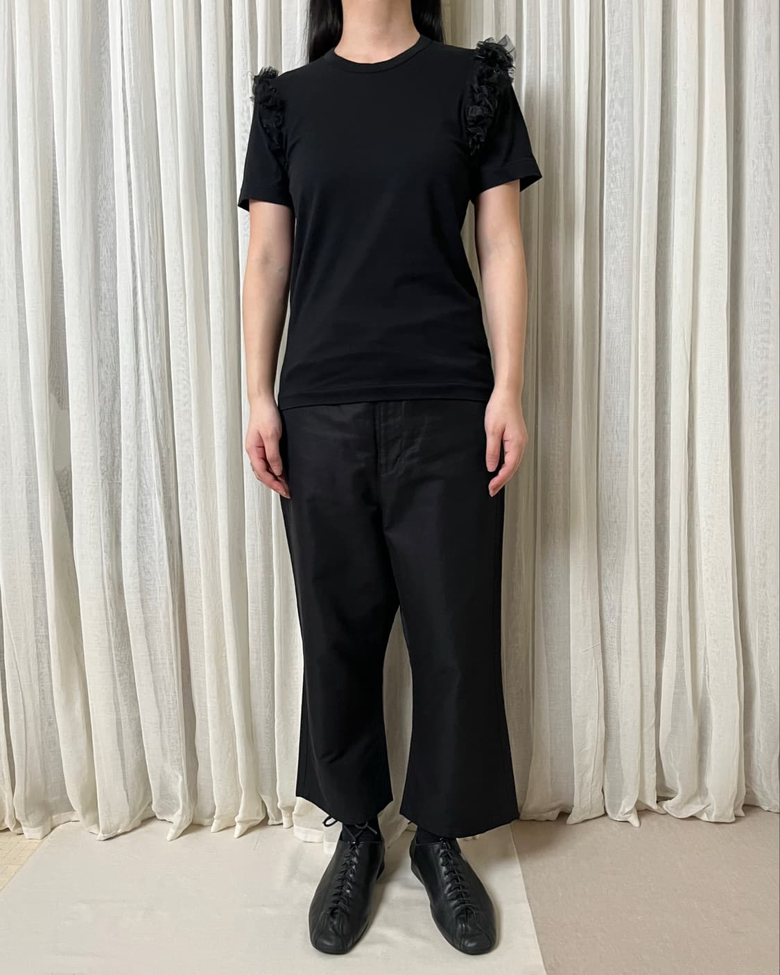 꼼데가르송 숄더 레이스 티셔츠 comme des garcons 상품이미지10