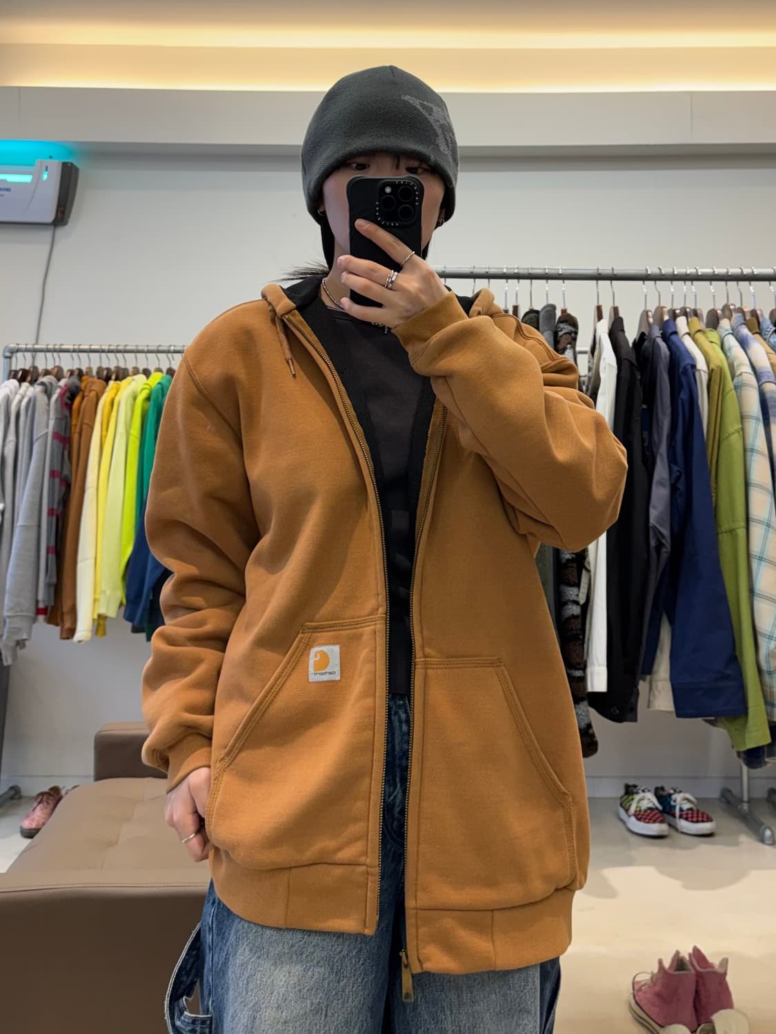 칼하트 써멀 후드 집업 상품이미지7