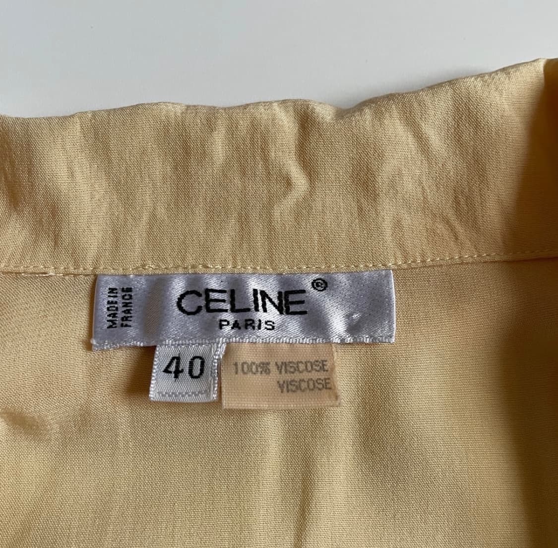 셀린느 비스코스 옐로우 셔츠 상품이미지5