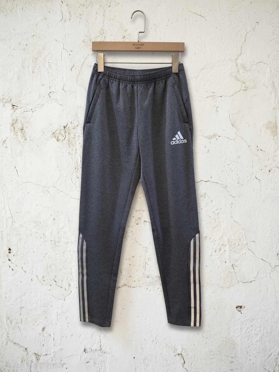 아디다스 삼선 트레이닝 바지 회색 160 상품이미지1