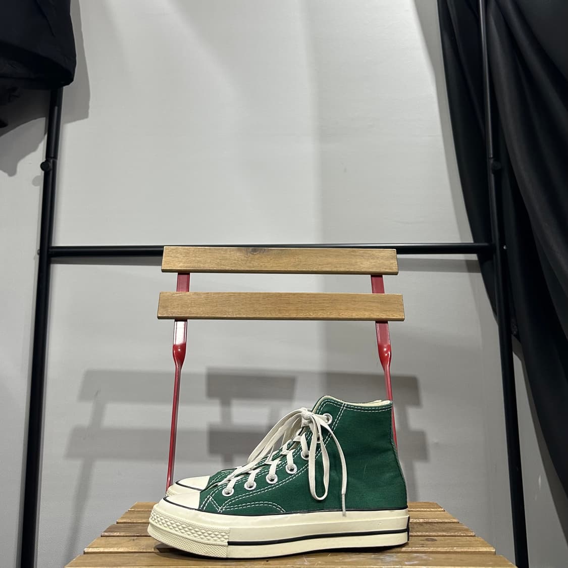 230) 컨버스 운동화 여성 여자 신발 척테일러 70 하이 그린 상품이미지3