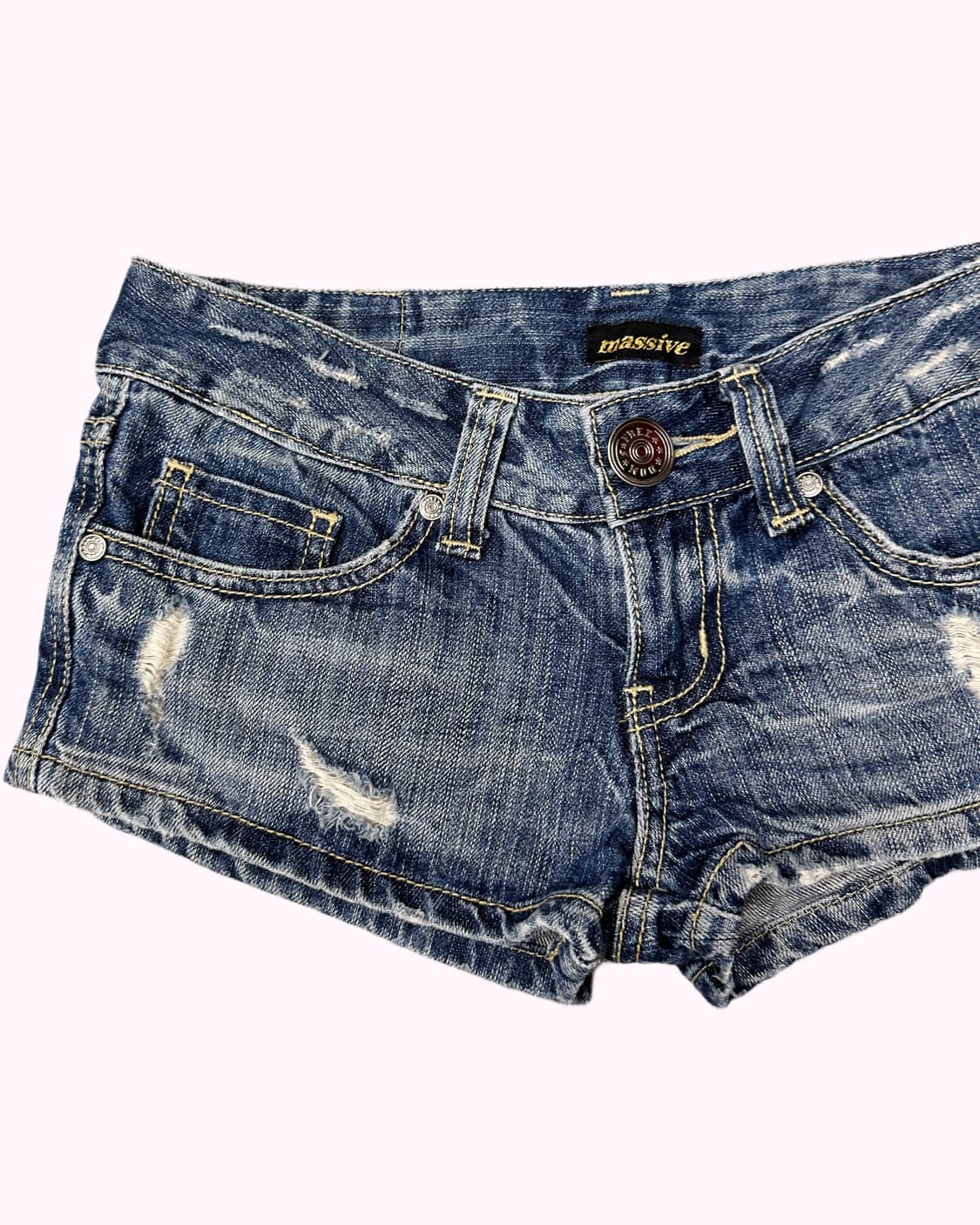 damage low-rise denim hotpants 상품이미지2