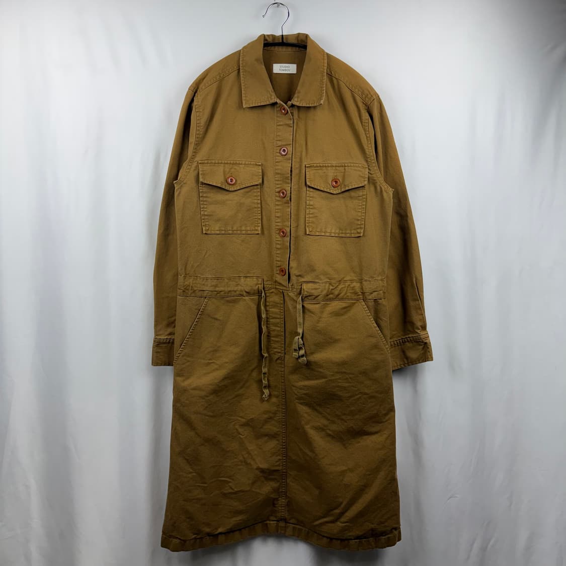 (F) 스튜디오톰보이 코튼 원피스 브라운 상품이미지2
