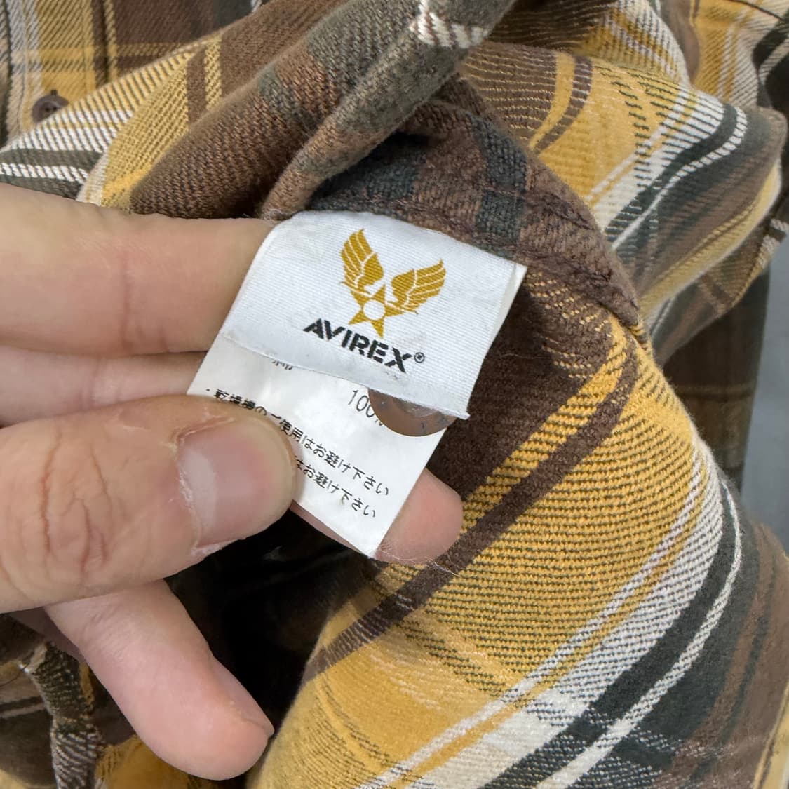 아비렉스 체크 플란넬 셔츠 상품이미지8