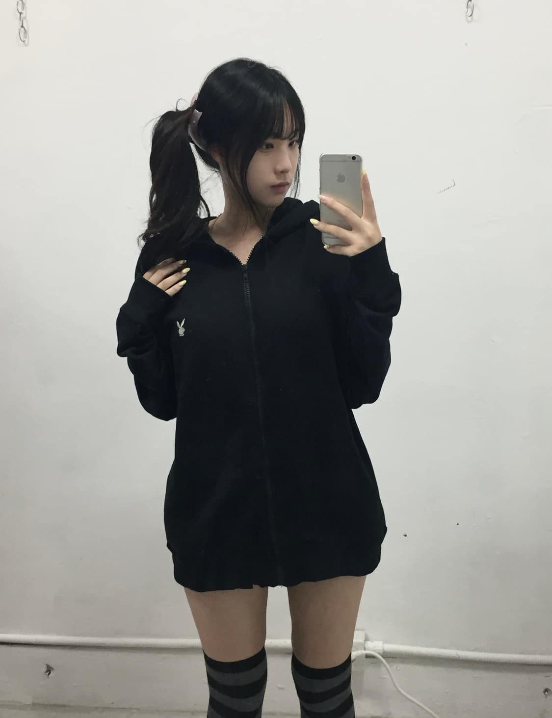 [PLAY BOY] 플레이보이 갸루 아방핏 후드집업 상품이미지2