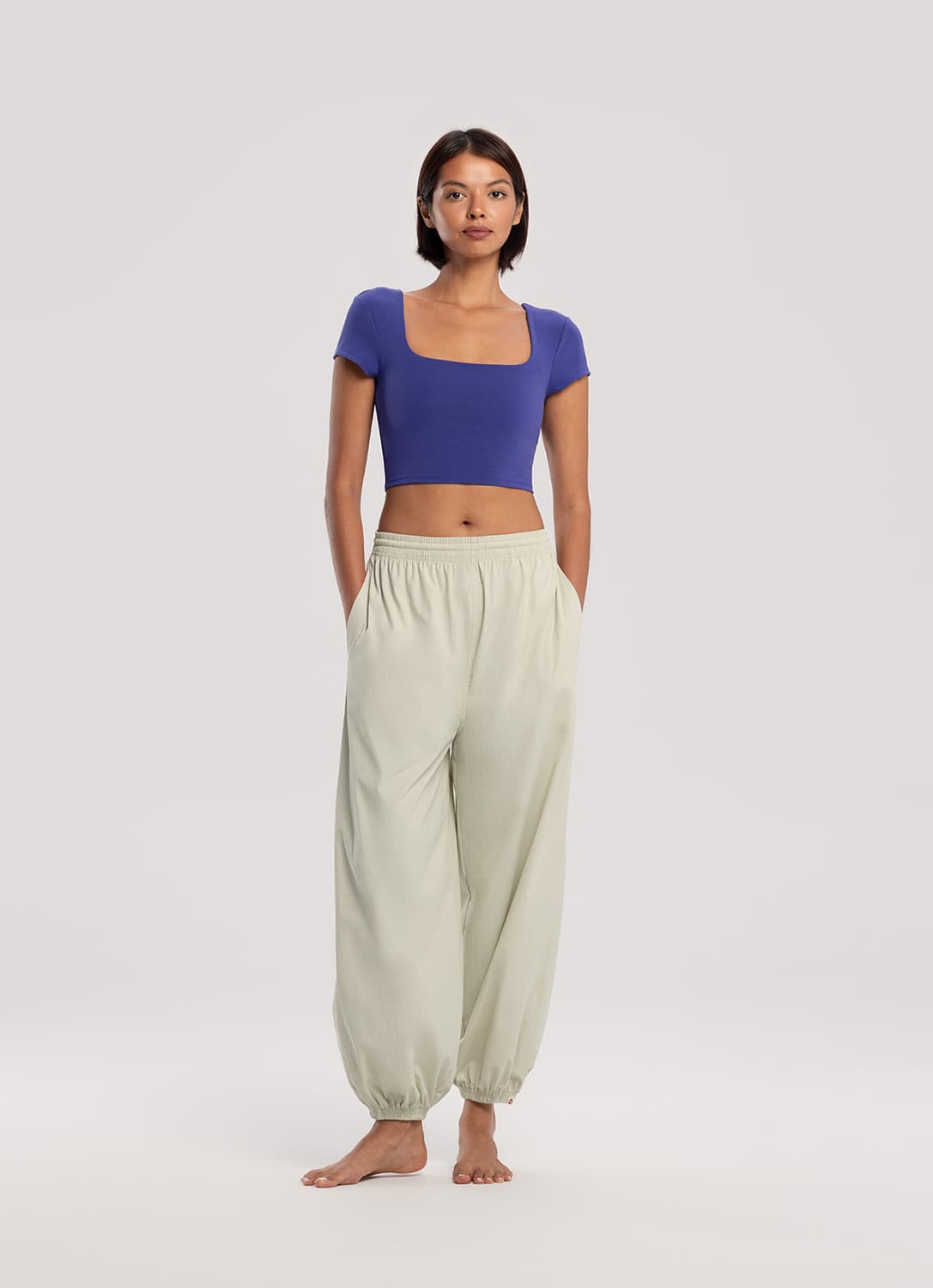 부디무드라 나일론 조거팬츠 상품이미지1