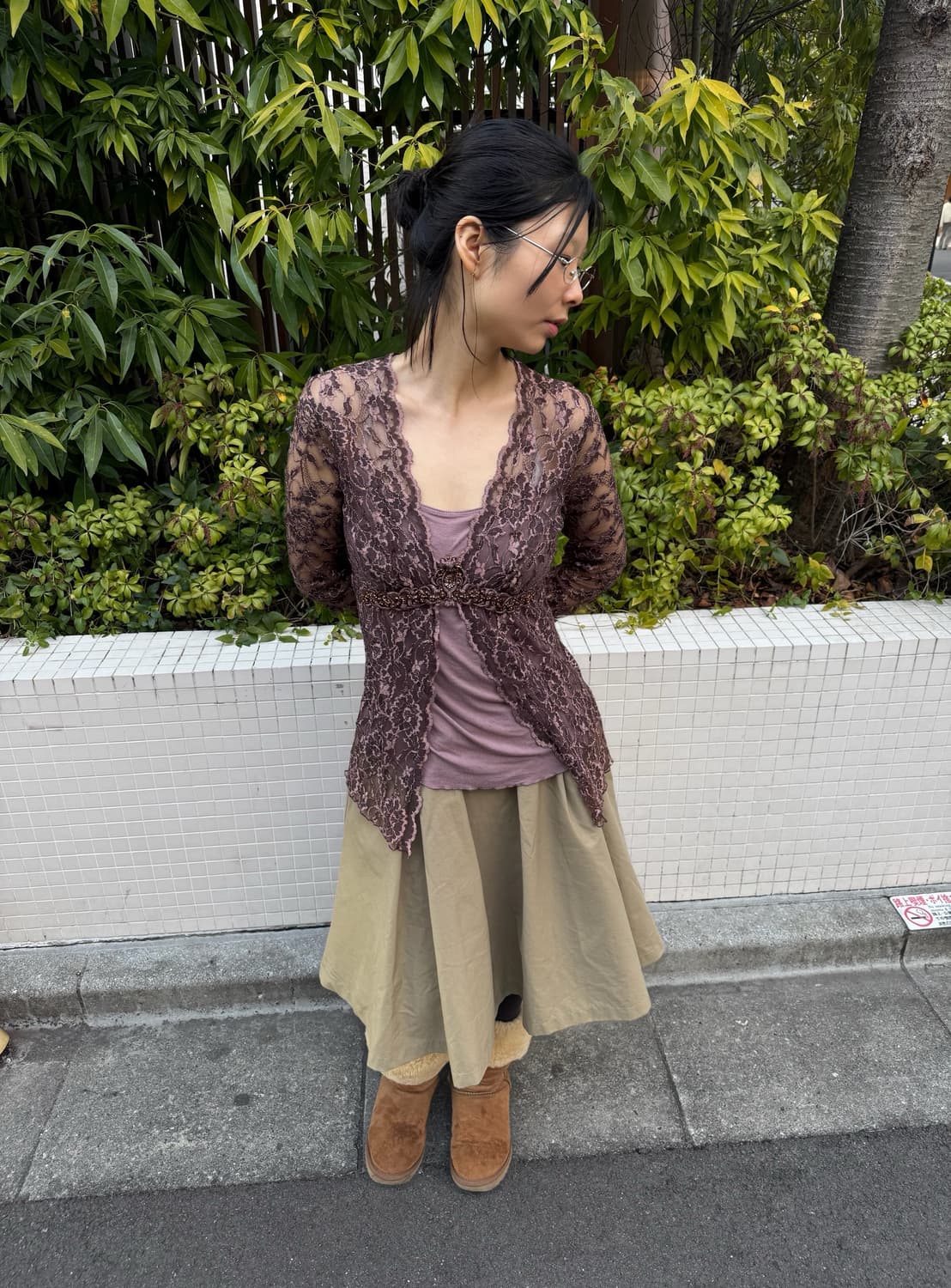 vintage lace pattern top 상품이미지5