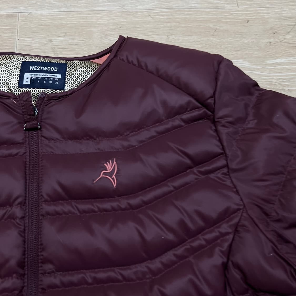웨스트우드 여성 구스다운 옴니히트 경량패딩 점퍼 [와인] M/95 상품이미지4