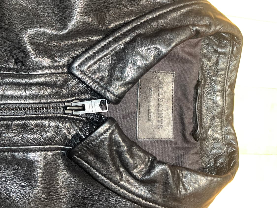 ALLSAINTS LARK LEATHER JACKET XL 상품이미지5