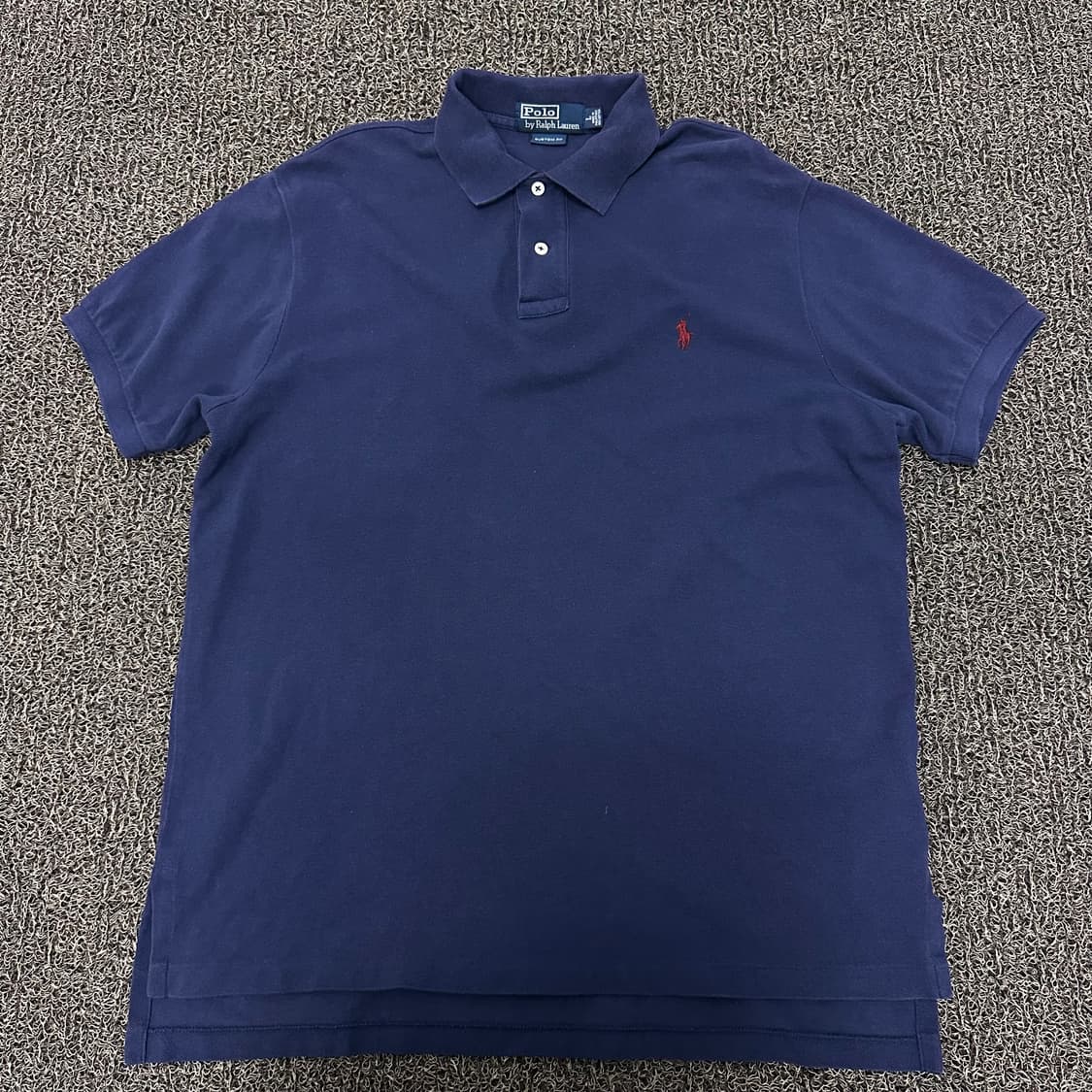 POLO 폴로 랄프로렌 카라티 반팔티셔츠 네이비 커스텀핏 L 상품이미지1